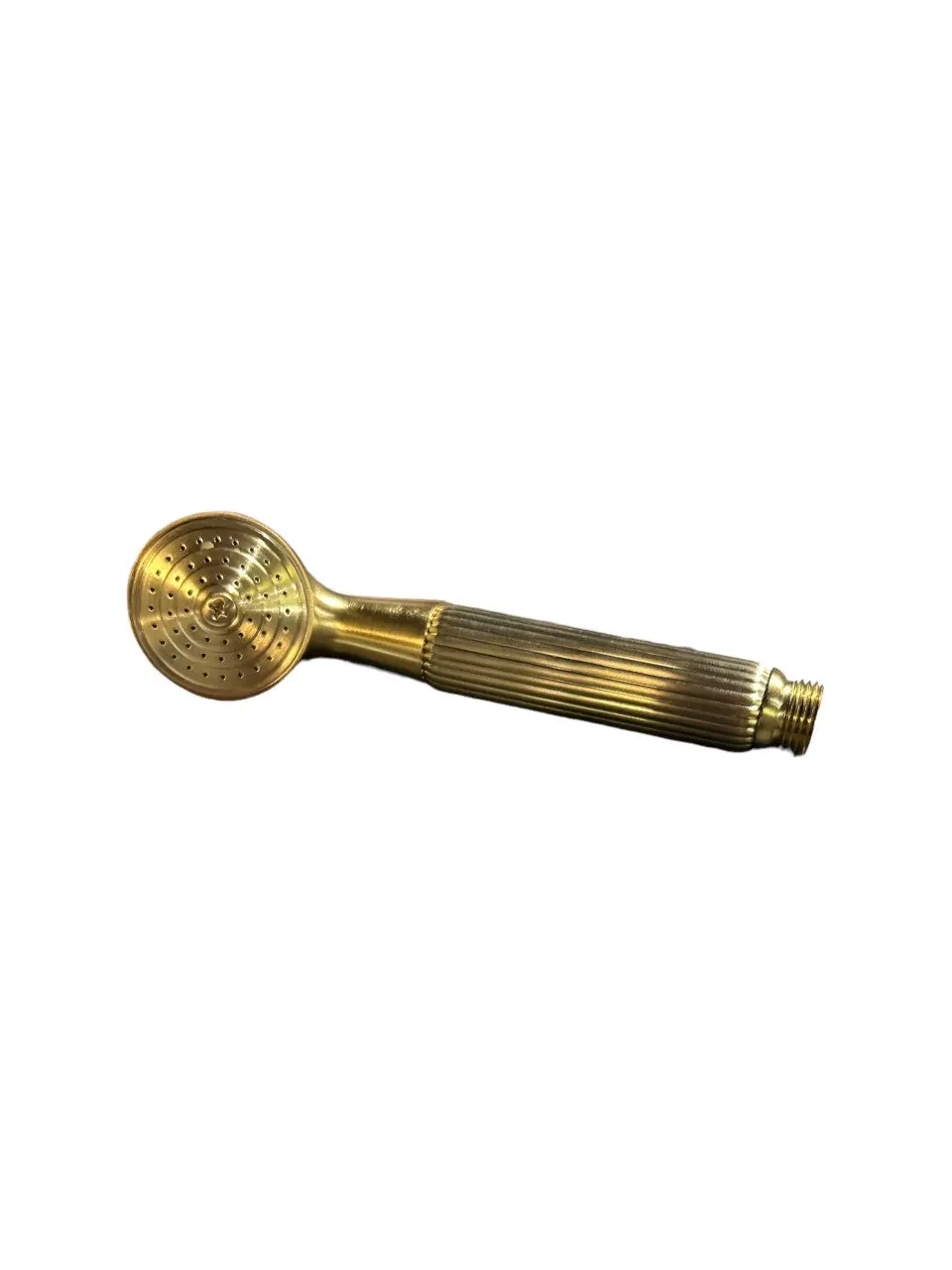 Newport Brass 280/10 Solid Brass Single Function Handshower With Grooved Brass Handle Less Hose, Satin Bronze, New In Box 1