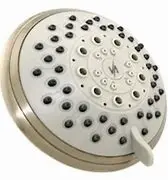 Vida Alegria 5-Inch Spashower High Pressure Shower Head; 2.5 Gpm, 5 Sprays + Water-Saver (Brushed Nickel) 1