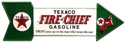 Texaco Large Arrow Embossed Sign 1