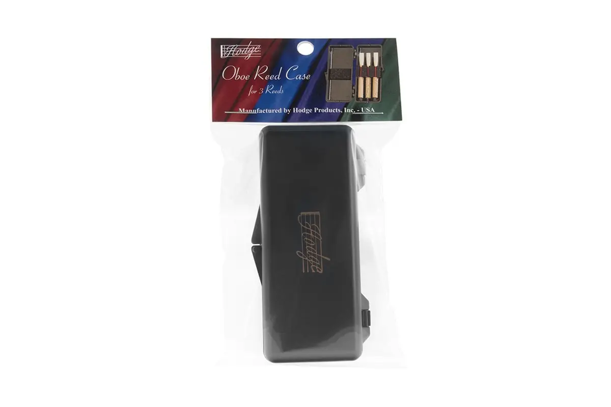 Hodge Oboe Reed (For 3 Reeds) Plastic Case- Black Finish 1