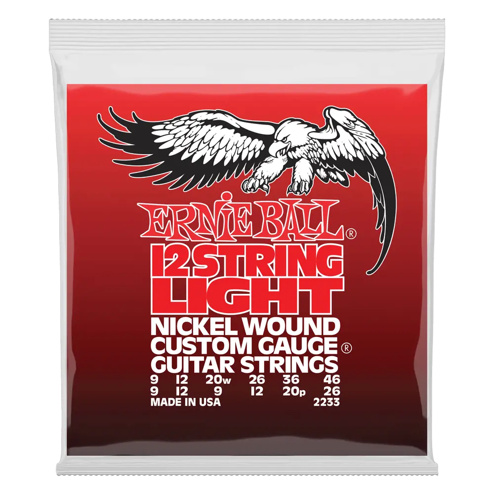 Ernie Ball 12-String Light - Nickel Wound Guitar Strings 9-46 (P02233) 1