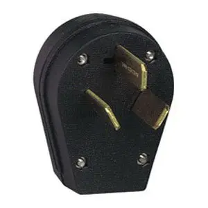 Lot Of 2 - Cooper Wiring Device 83-Box 3-Wire 2-Pole Commercial Grade Angle Plug 125-Volt 30-Amp Black Arrow Hart - New In Original Packaging 1