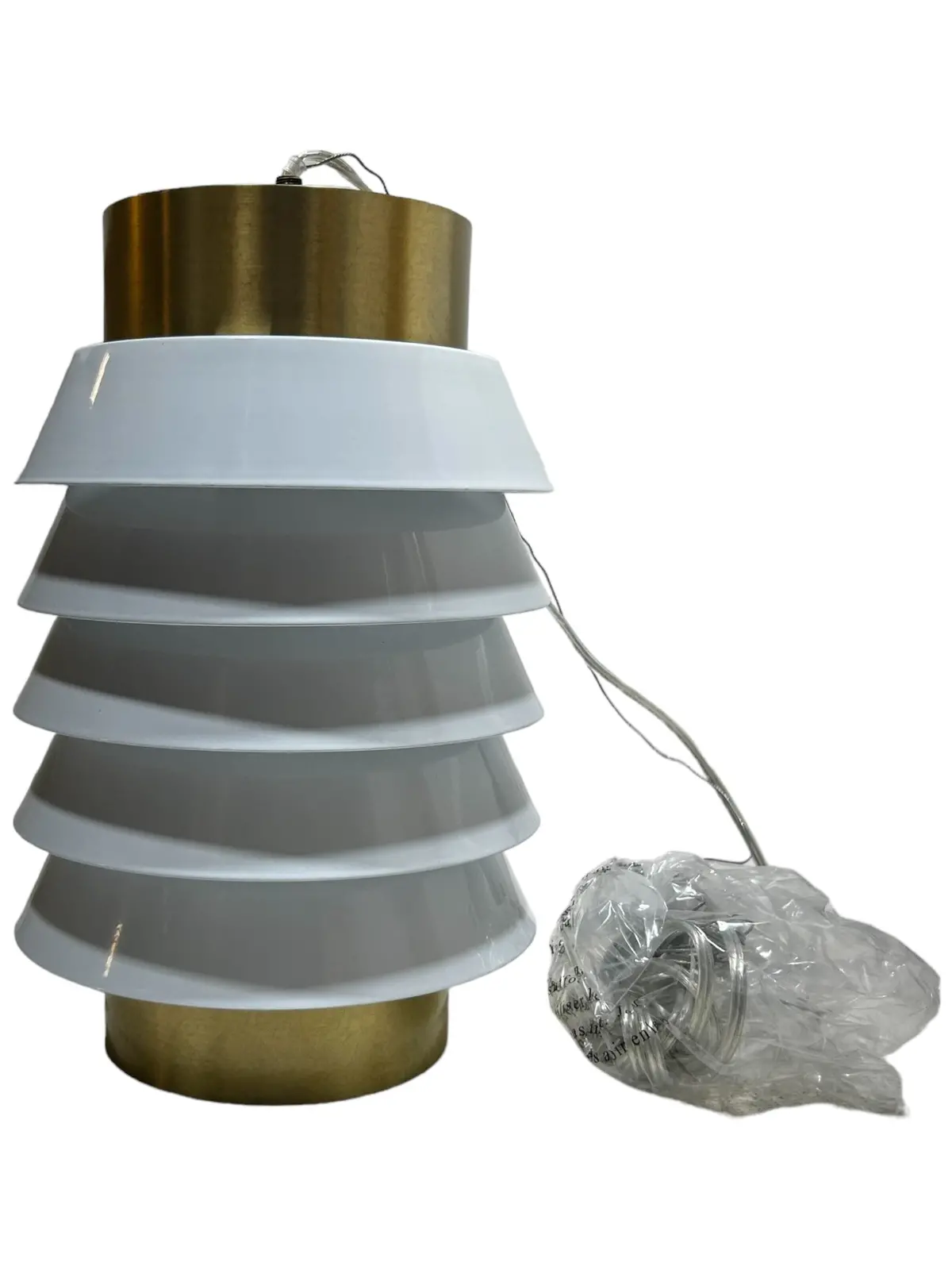 Progress Lighting, P500194-160, Point Dume, Onshore, 1 Light, 8 Inch, Brushed Brass, Pendant Ceiling Light, Jeffrey Alan Marks, Design Series - New In Box 1