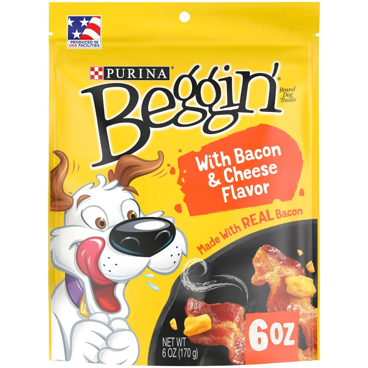 Purina Beggin' Strips Real Meat Dog Training Treats, Bacon & Cheese Flavors, 6 Oz. Pouch Store Pickup Only 1