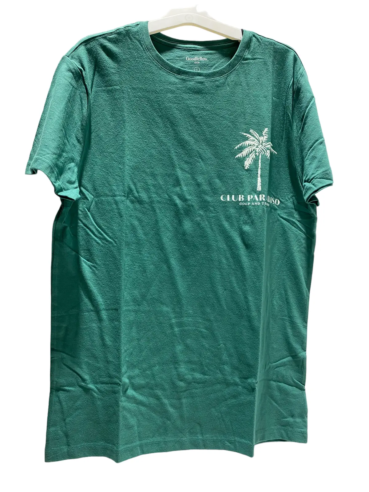 Men's Goodfellow & Co. Green/1Wel6 Short Sleeve Shirt Size-L 1