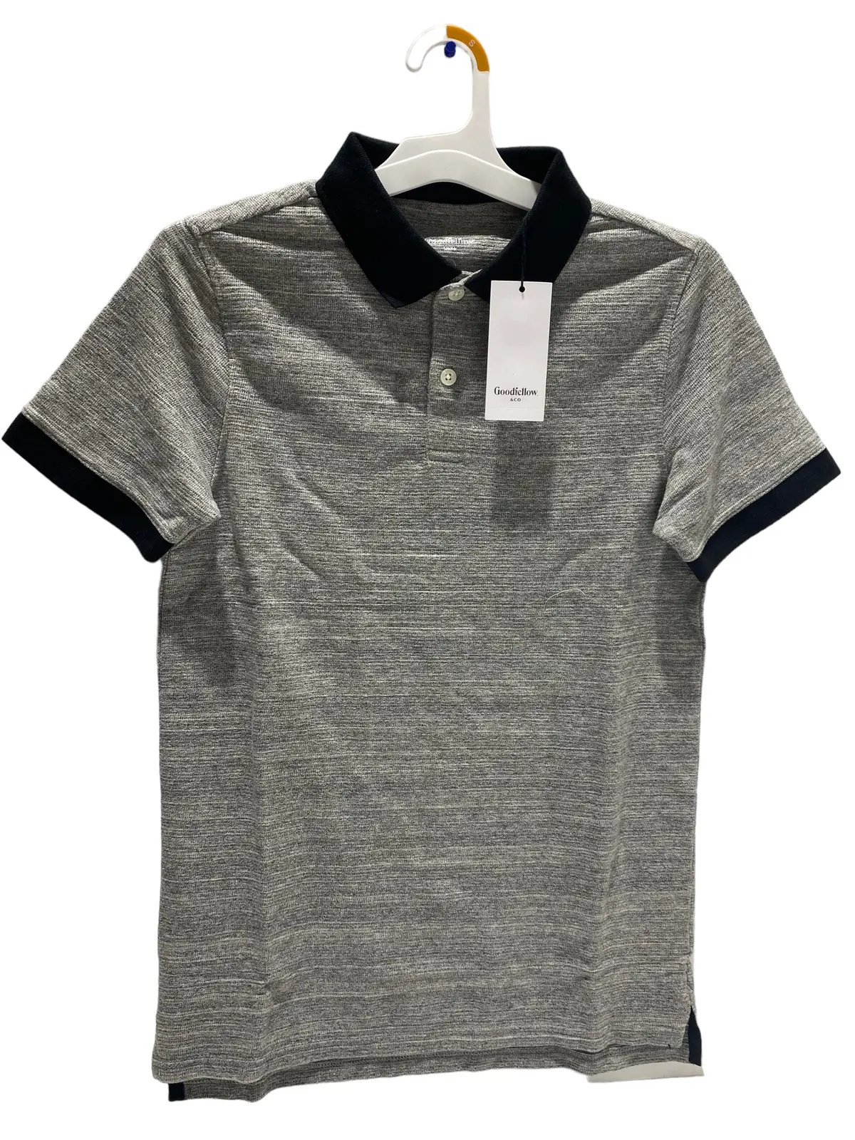 Men's Goodfellow & Co. Charcoal Gray Short Sleeve Shirt Size-M 1