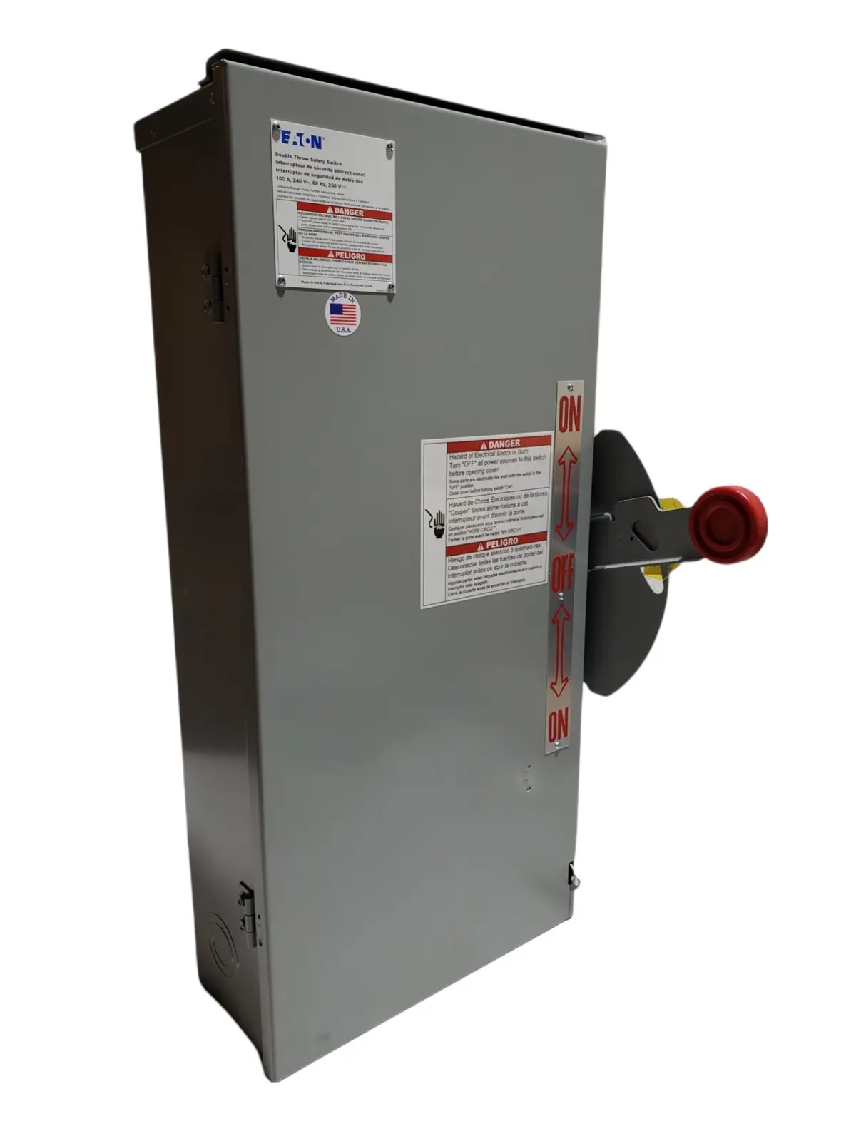 Eaton - Cutler Hammer, Dt223urk-Nps - 100A/2P Gd Double Throw Nf Switch W/Neut 240V N3r 1