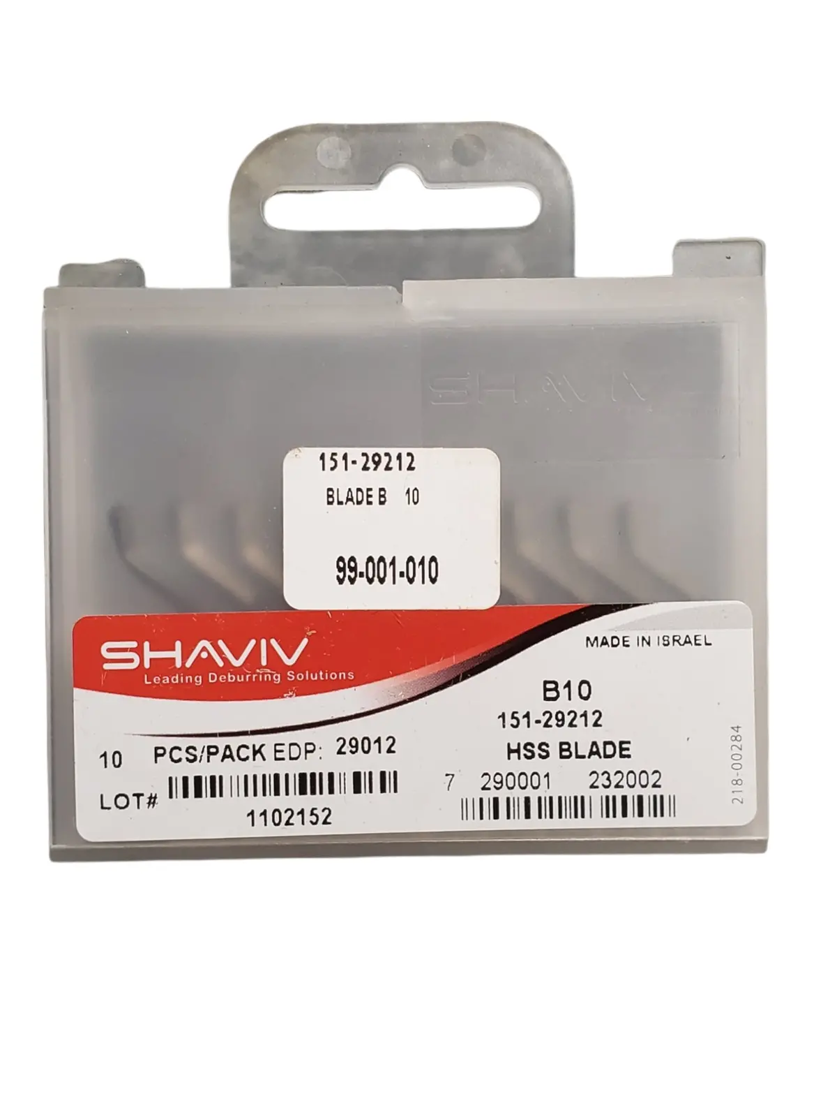(10 Pack) Shaviv 151-29021 B10 Hss Blade 1