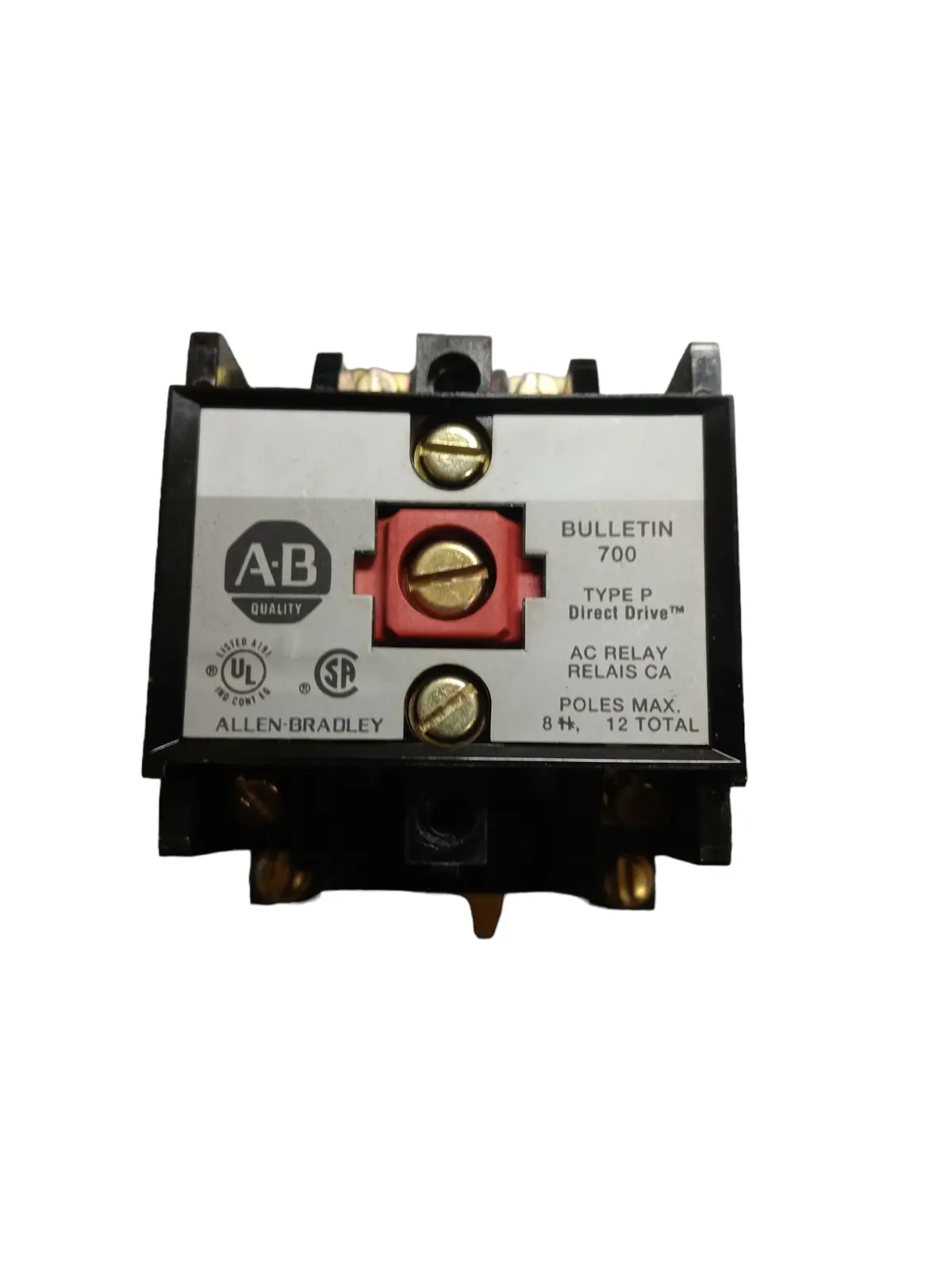 Allen-Bradley, 700-P200a1, 2No Contacts, 10 Amp Ac, 110V 50Hz/115-120V 60Hz, - New No Box 1