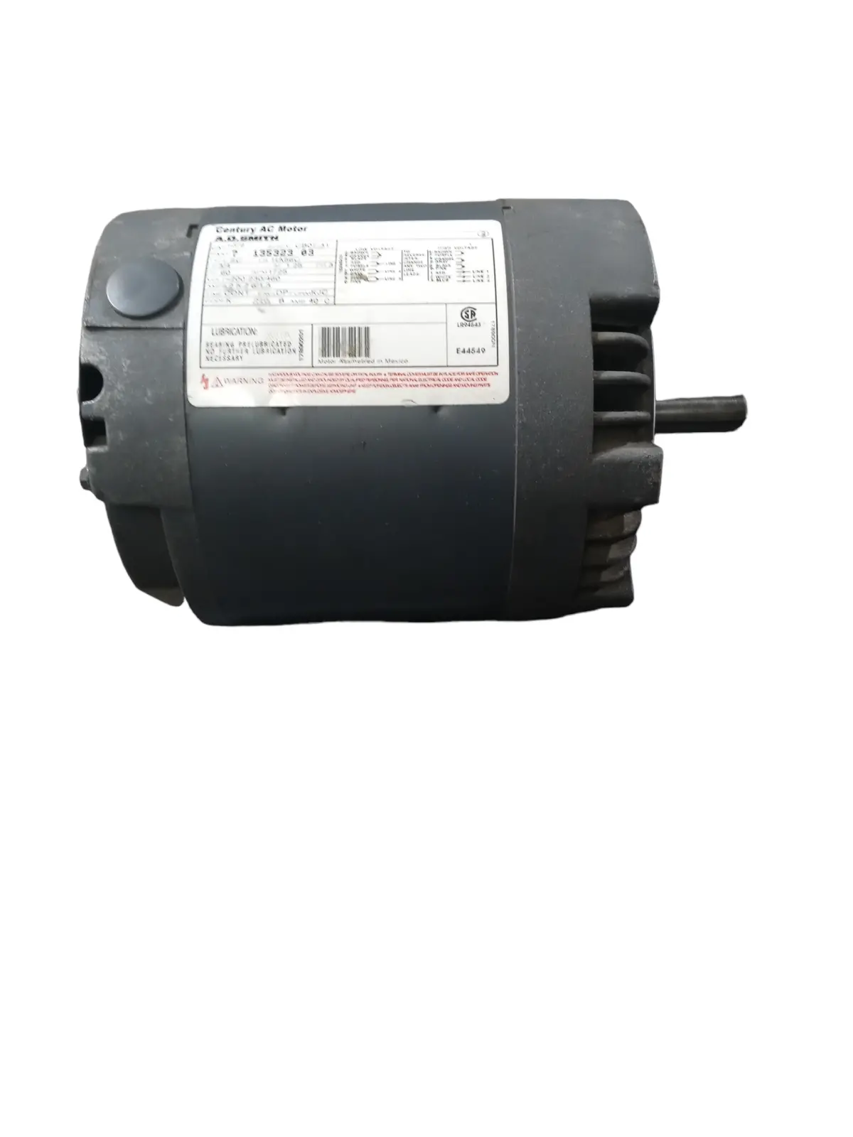 Century, Ao Smith, H379, Ac Motor, 3 Phase, 3/4 Hp 1