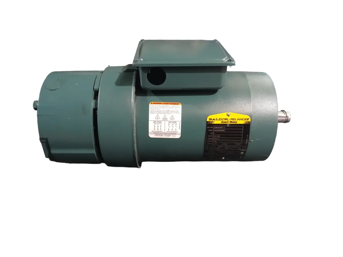 Baldor, Vebm3558t-D, Motor, 2/1.5Kwhp, 1760 1/Minrpm, 3Ph, 60Hz, 145Tc, 3 1