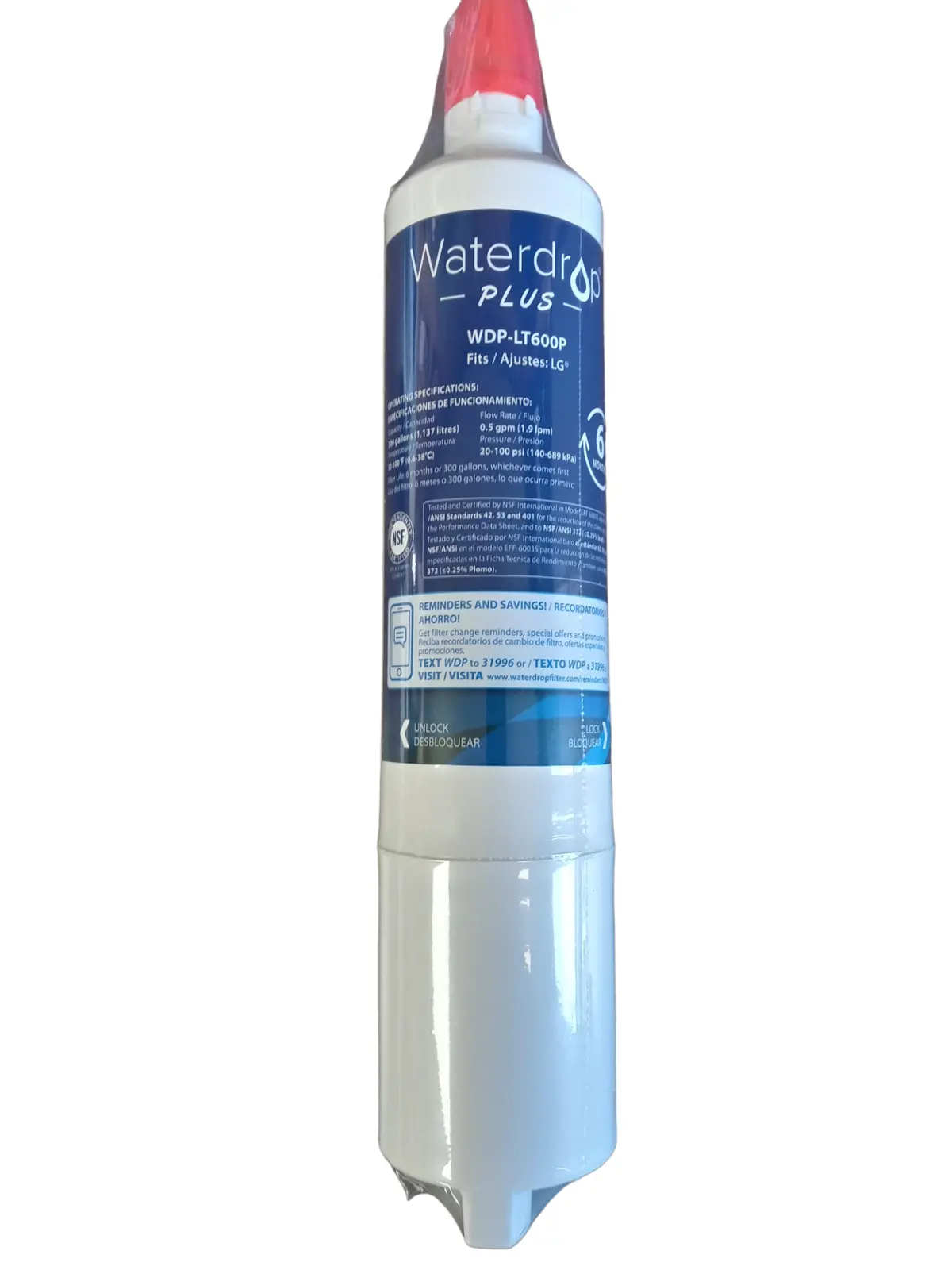 Waterdrop Replacement For Lg Fridge Water Filter Wdp - Lt600p - Brand New In Box 1
