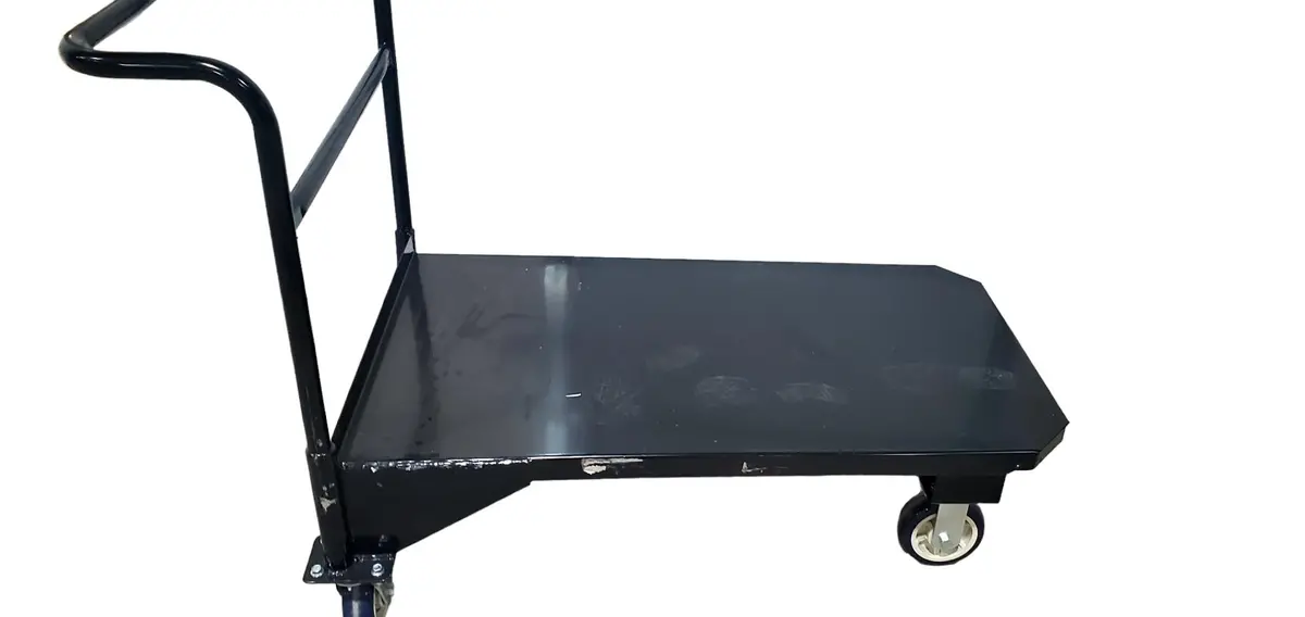 Black Utility Cart  45 X 26 Store Pickup Only 1