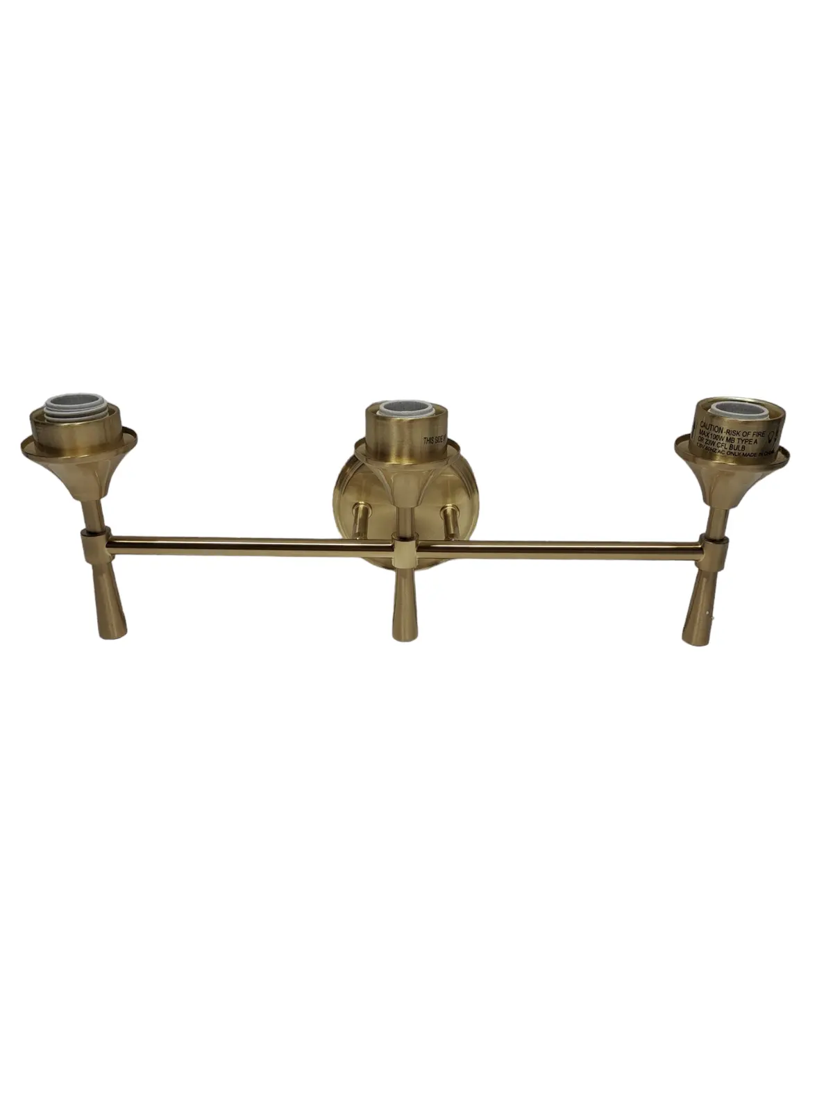 Luminance Brands, Sunset Lighting, F27013-18 Three Light Stella Vanity - Clear Glass - With Champagne Gold Finish - New In Box 1
