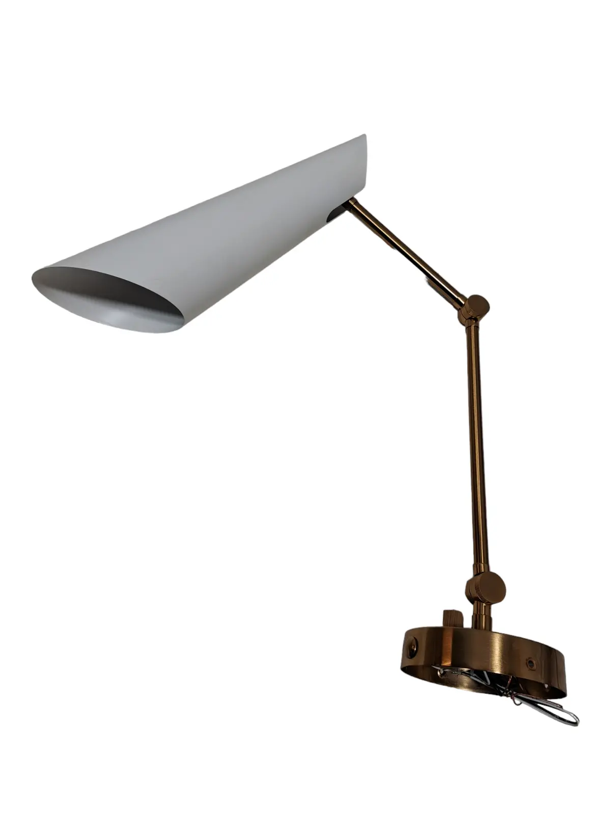 Matteo, S08021agwh, Butera 1 Light 4 Inch Aged Gold Brass With White Wall Sconce Wall Light In Aged Gold Brass And White - New In Box 1