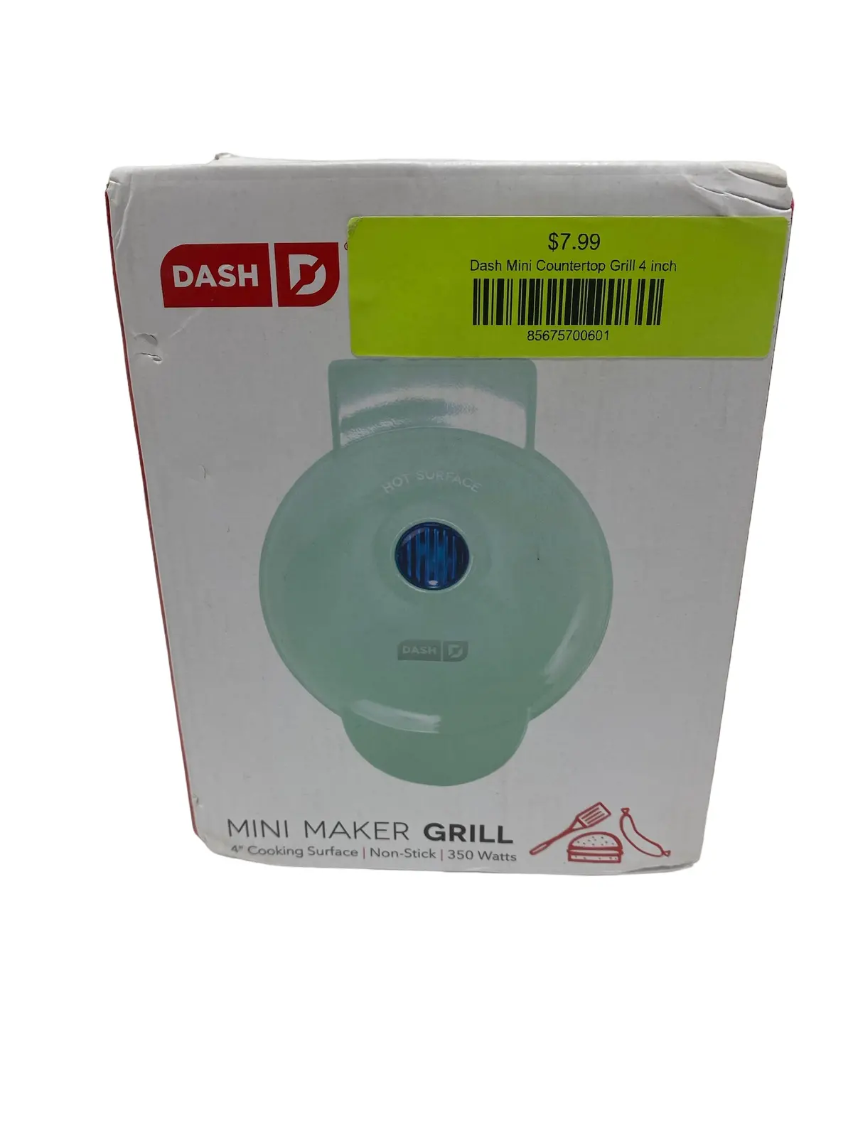 Dash Mini Countertop Grill 4 Inch 1