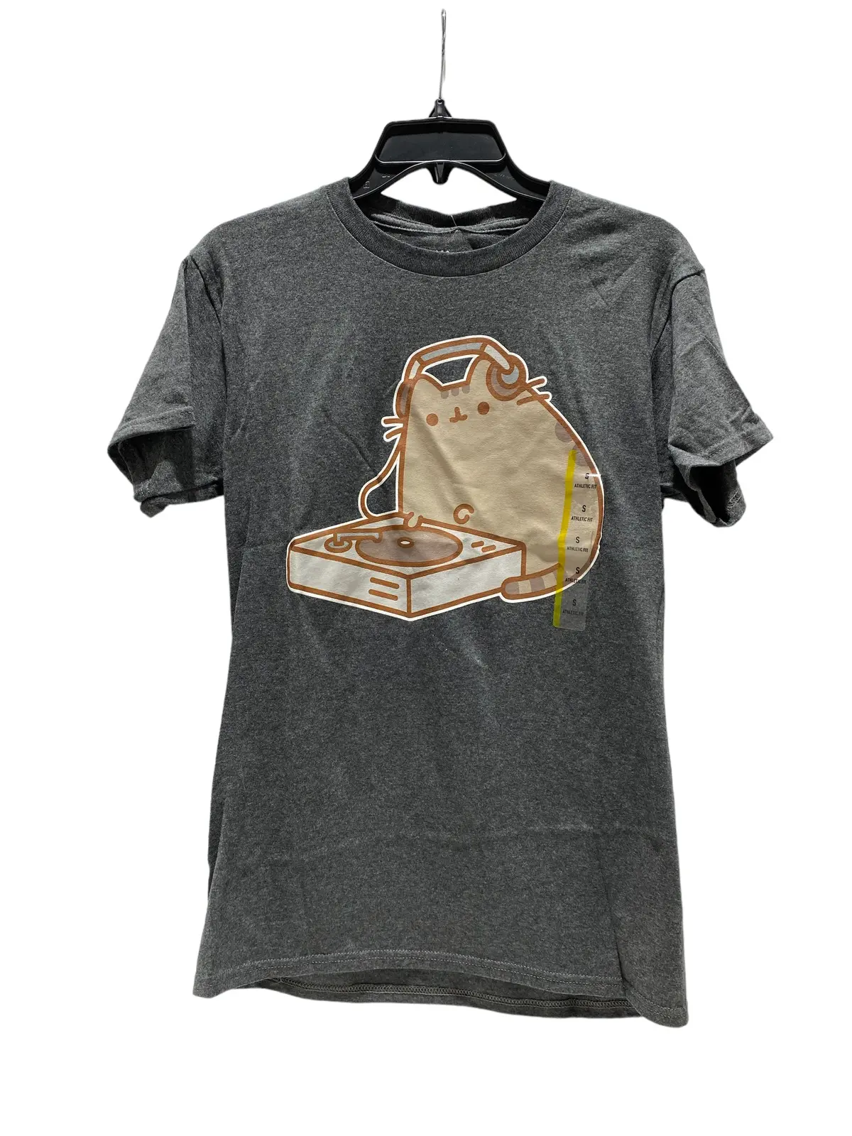 Pusheen The Cat T-Shirt Charcoal Gray (Small-Xl) Athletic Fit 1