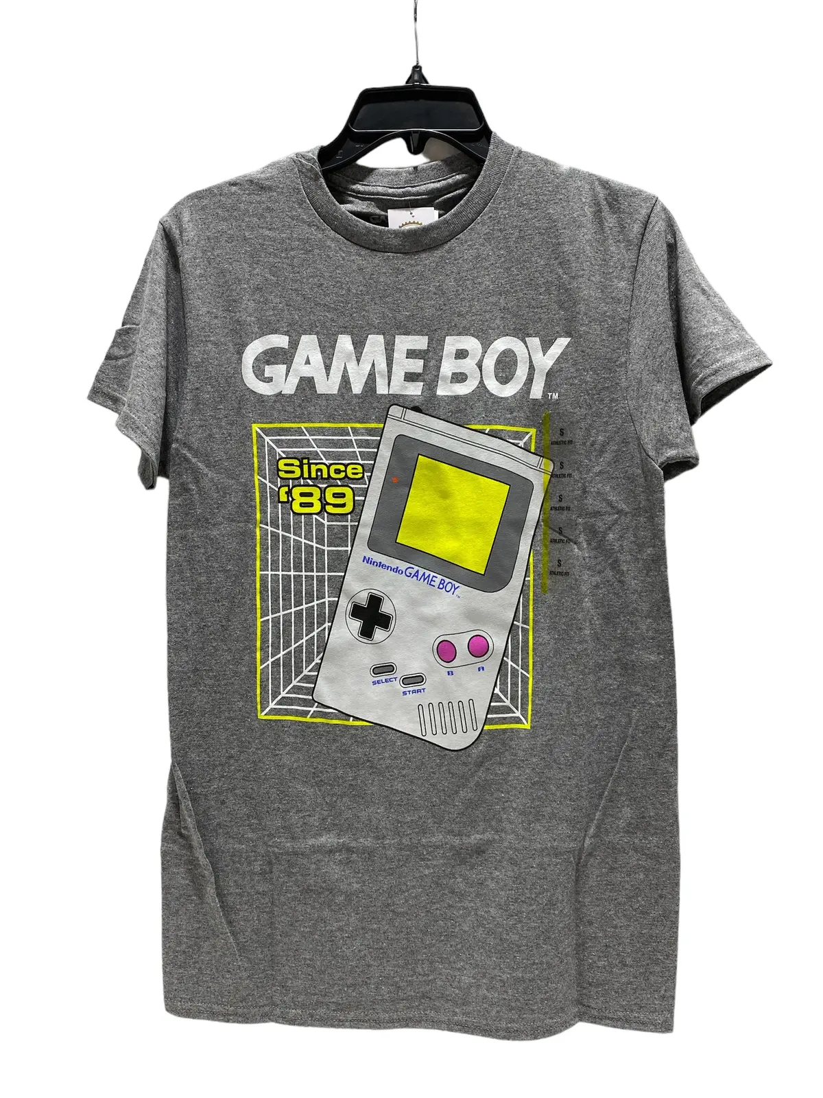 Nintendo - Gameboy Retro Charcoal Heather Tee (S-Xxl) Athletic Fit 1