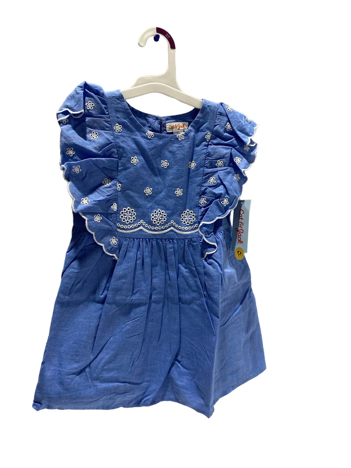 Cat & Jack Blue/451Lpy Short Sleeve Shirt 3T 1