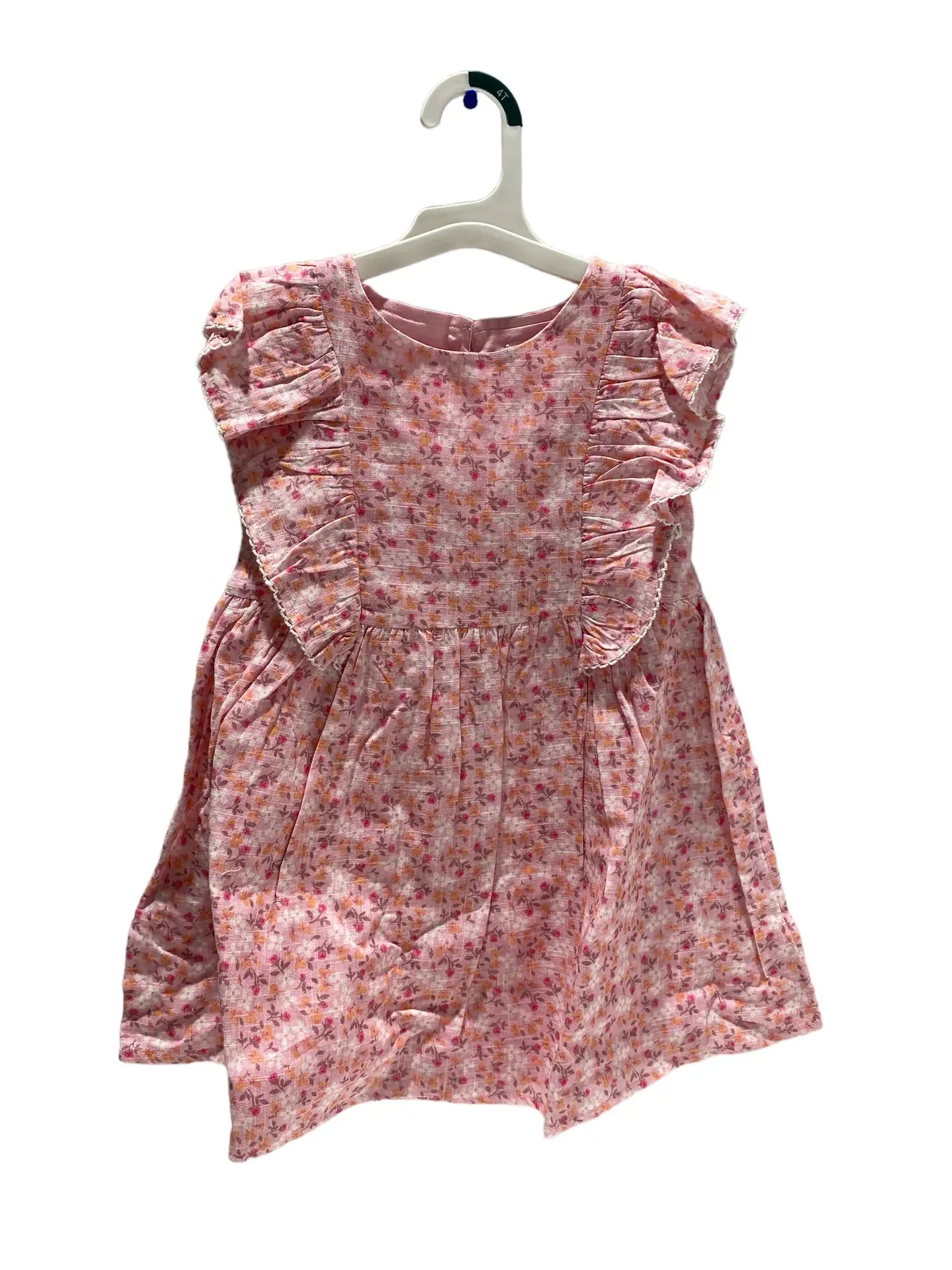 Cat & Jack Pink/8L93k7 Short Sleeve Shirt 4T Girl's 1