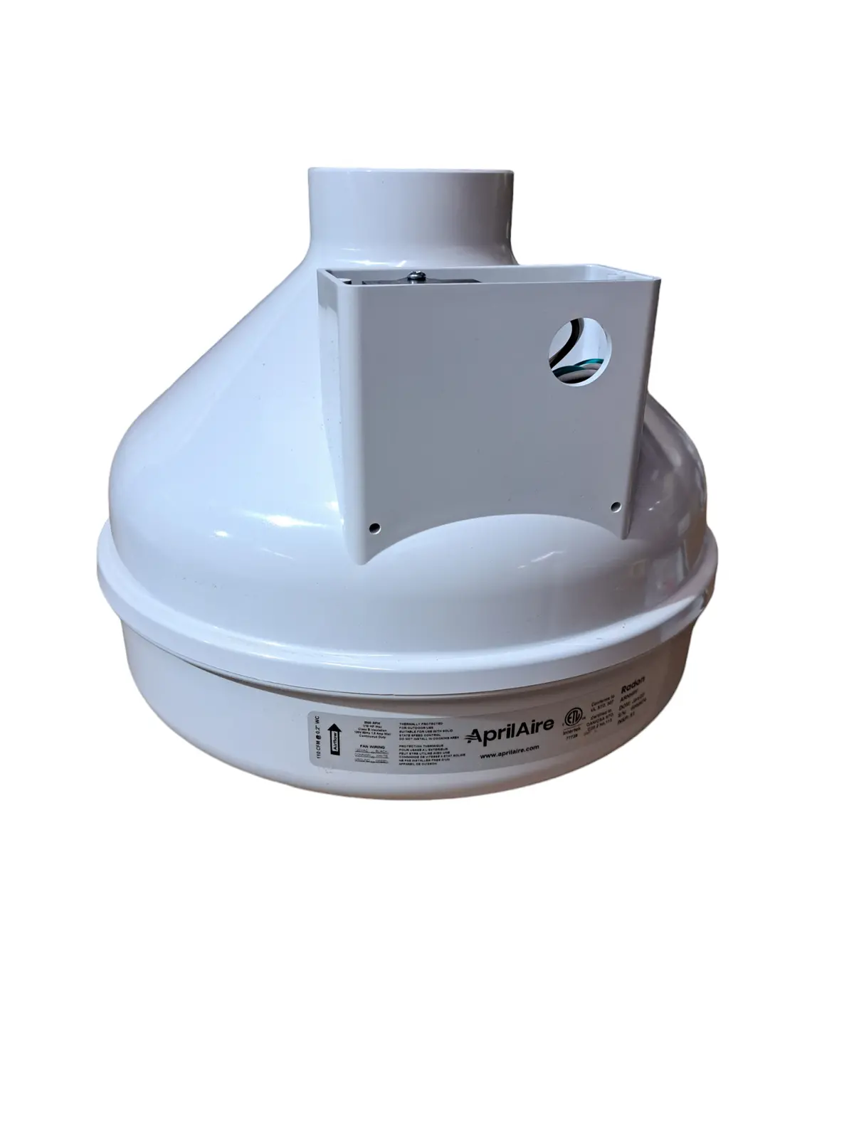 Aprilaire, Arnhpf, Radon, Mitigation Fan, Kit, 117 Cfm, 3.5" Outlet 1