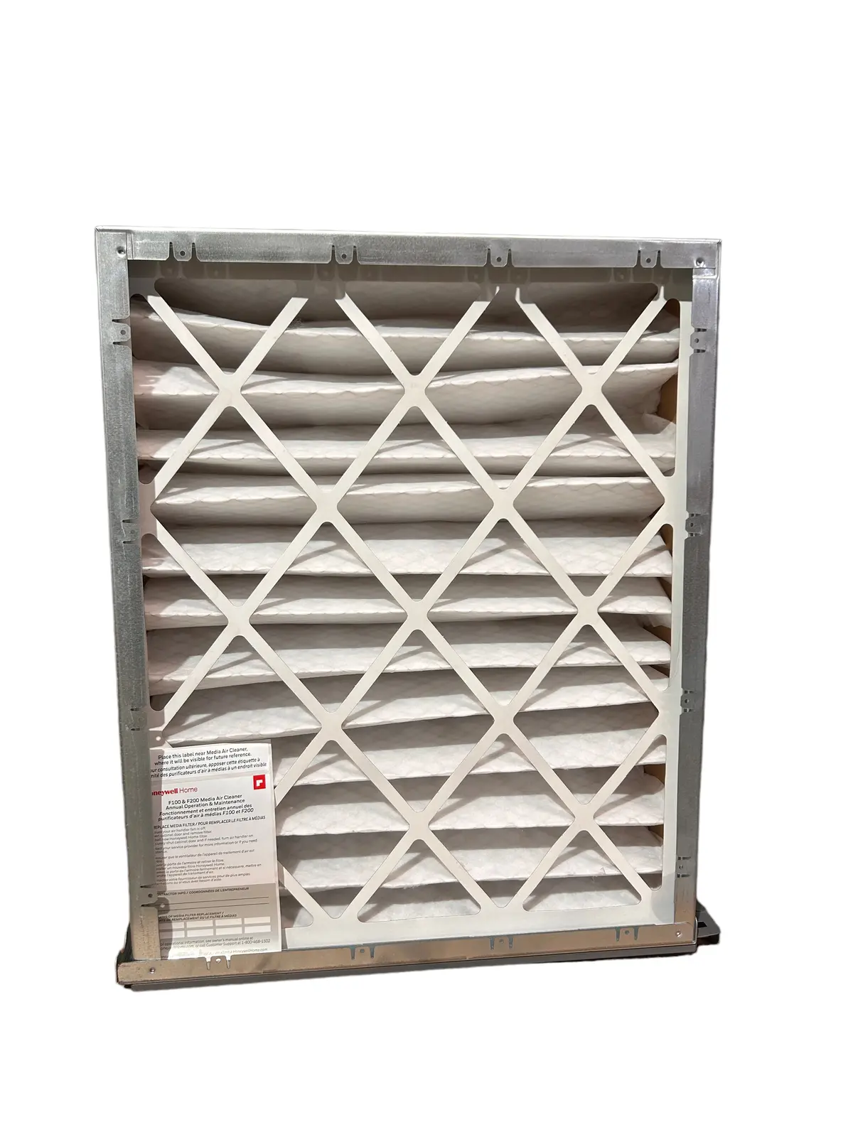 Honeywell Home, F100f2025, Media Air Cleaner, 20" X 25", (2000 Cfm) 1