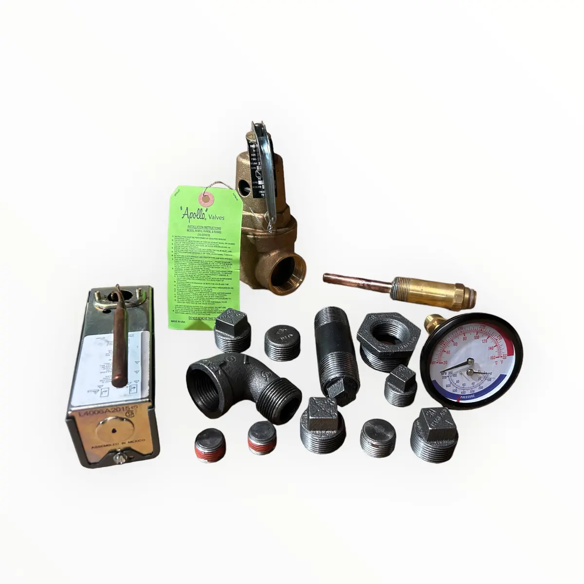 Burnham, #6052810, Wtr Trm, Relief Valve, 8-10, (30#), V9a 1