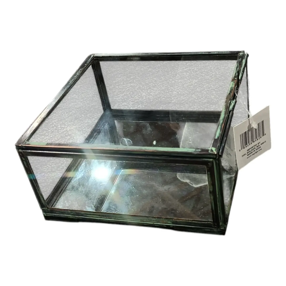 Sage & Co, Glass Terrarium, Mirror, 6" 1