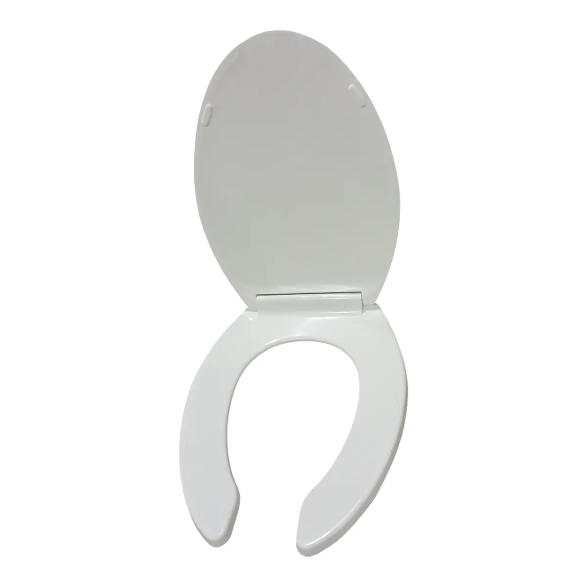 Beneke, 521 Hpss, Solid, Plastic, Open, Front, Elongated, Toilet, Seat, White 1