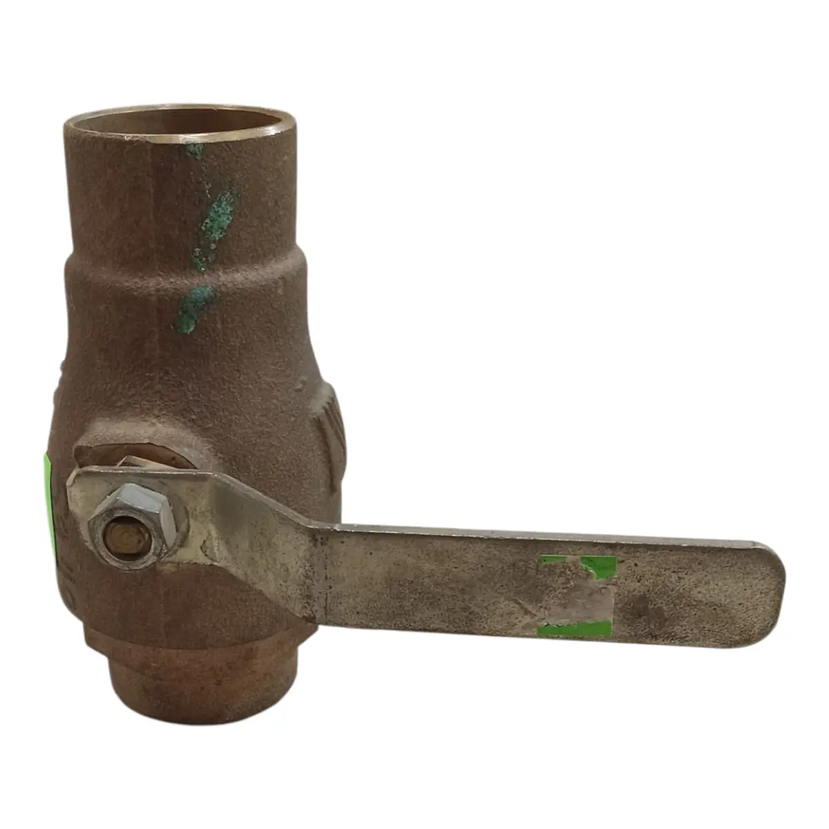 Bronze Lever Ball Valve, 1-1/2" Npt, Inline Full Port, Wog Rated, Heavy Duty 1