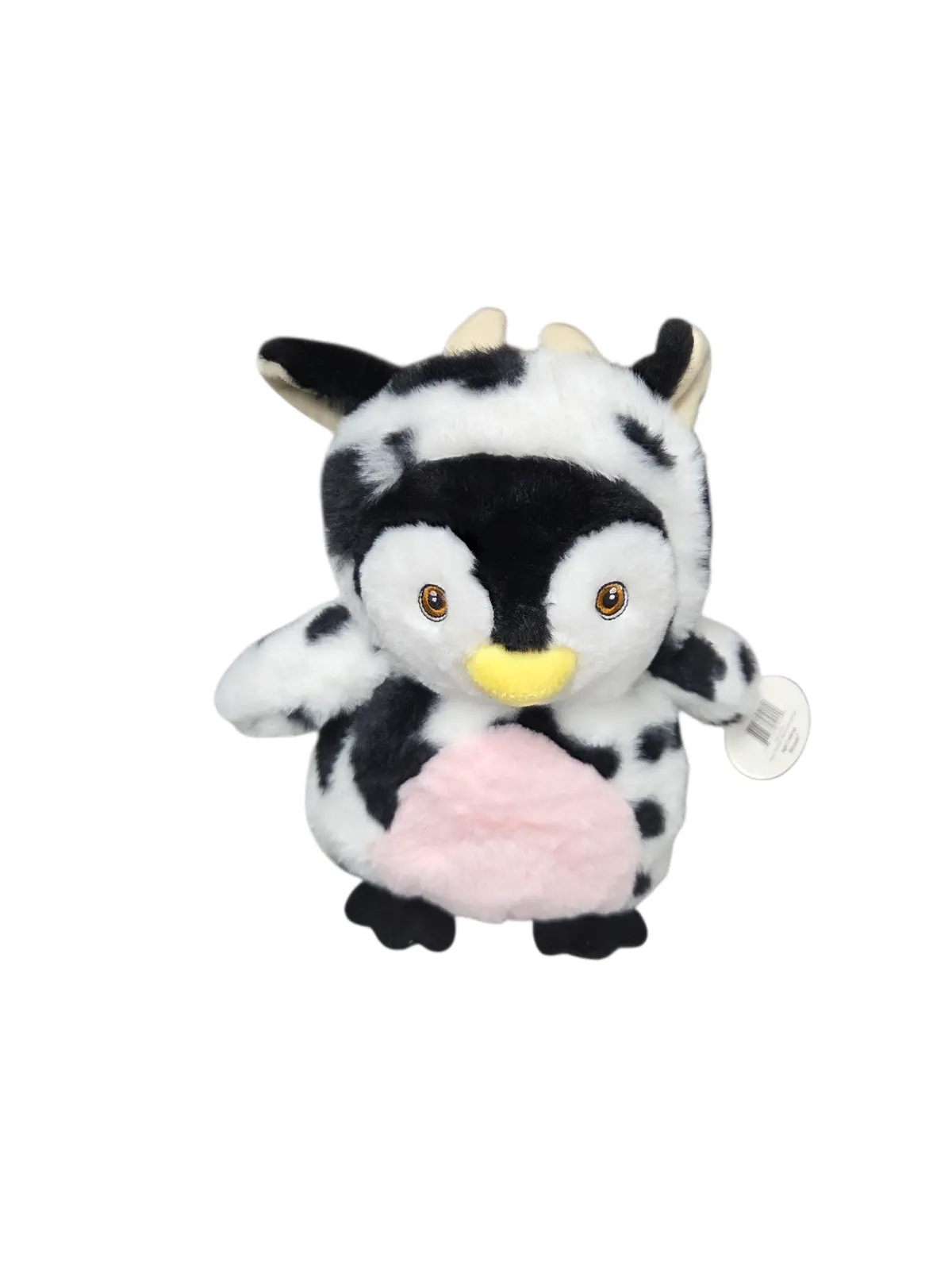 Wishpet Pittsburgh Penguin In Cow Costume 11" Plush - Black/White 1