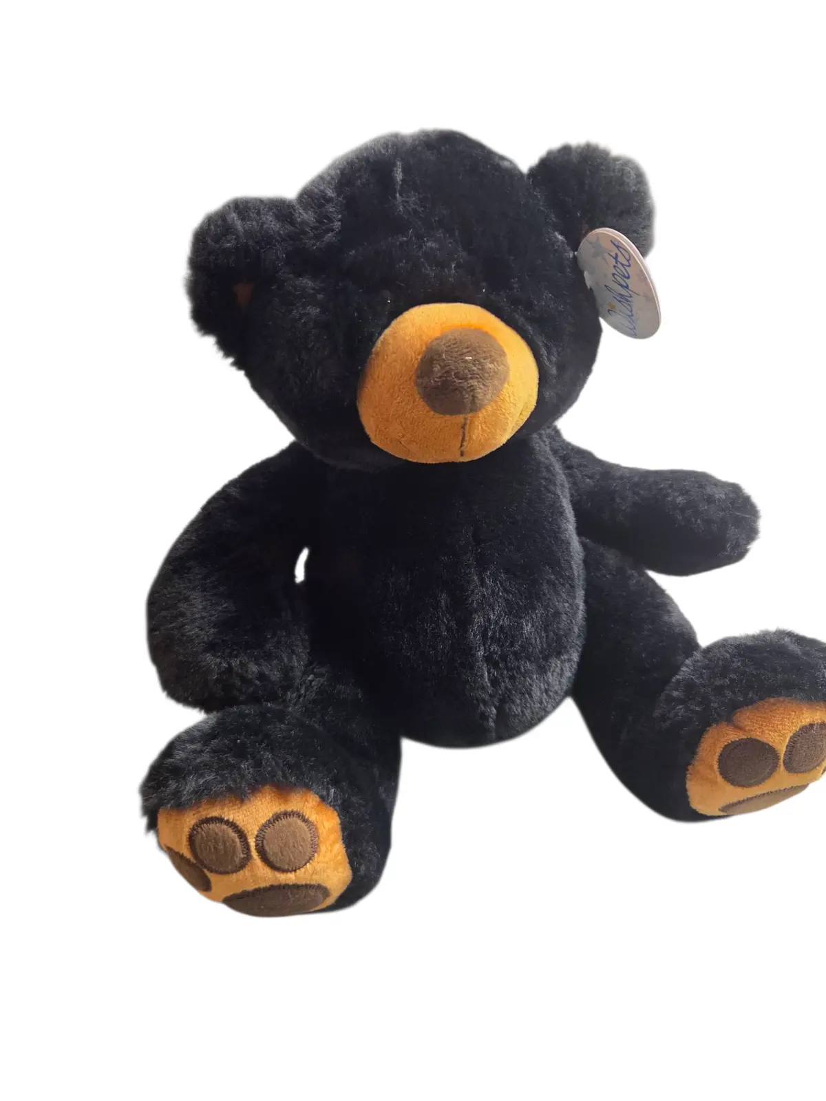Sitting Pawee Black Bear 15" Plush By Wishpets 1
