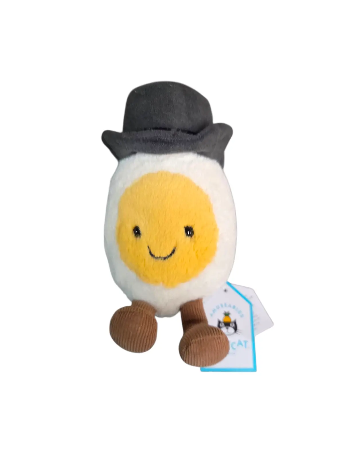Jellycat, Amuseables, Boiled Egg, Groom, Stuffed Toy, 5.5 Inches, Food Plush 1