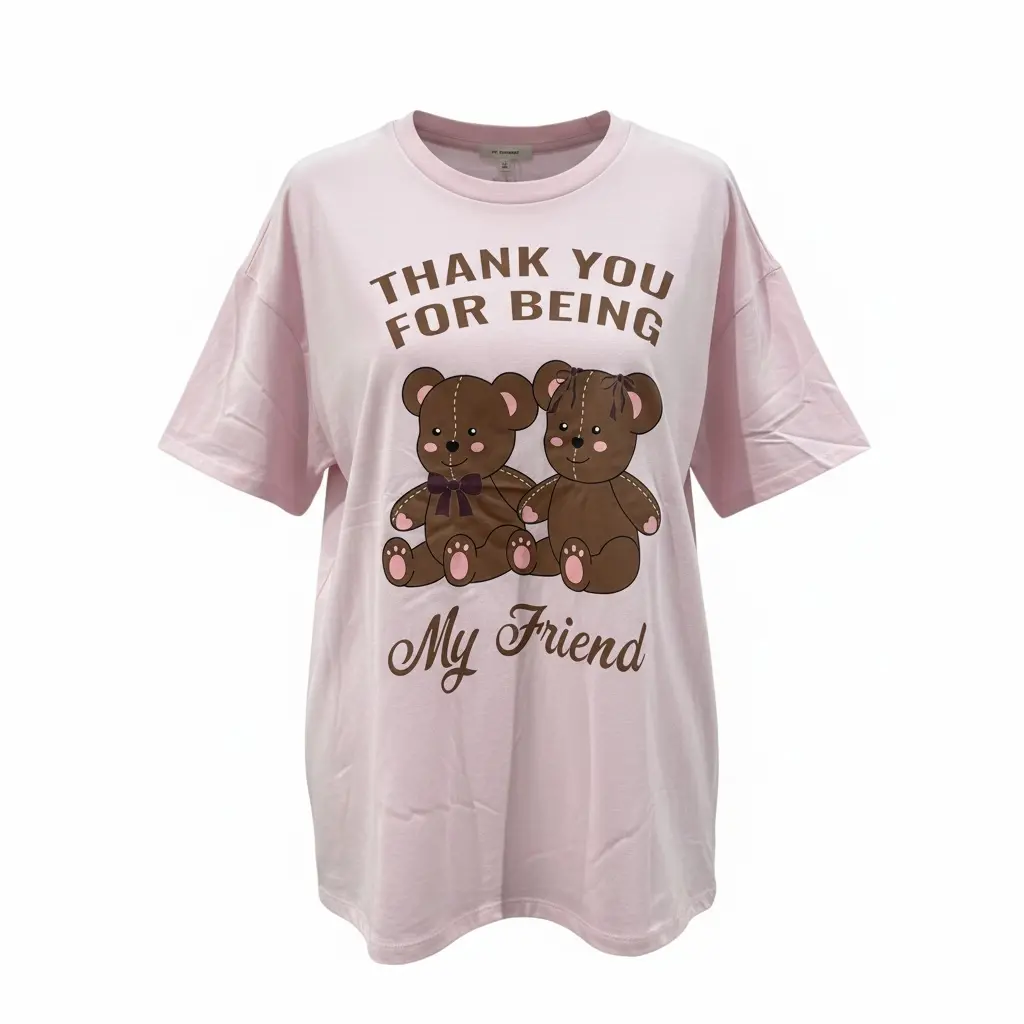 Thank You For Being My Friend  Pink Tshirt Juniors 1