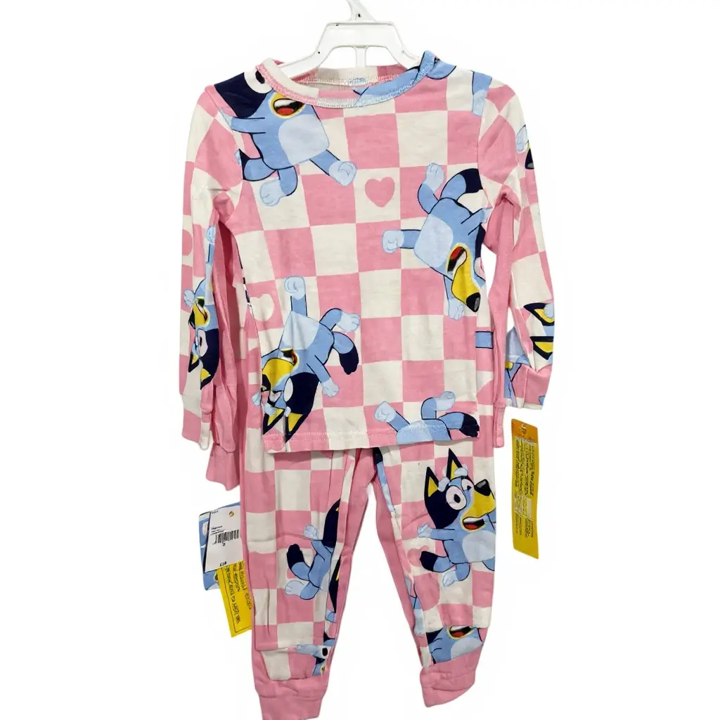 2 Pack Girls Bluey Pj Set 1
