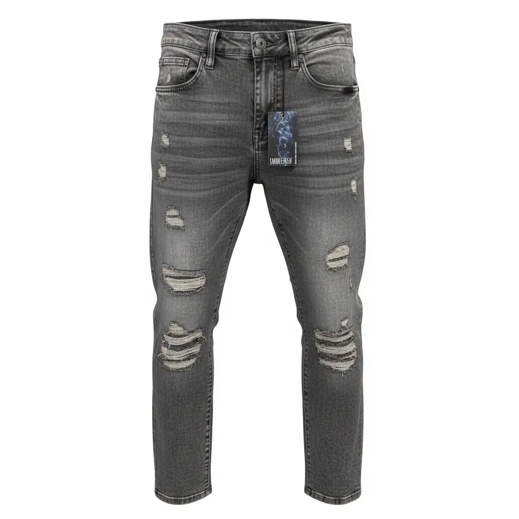 Smoke And Ash Premium Denim Stone Washed Jeans 1
