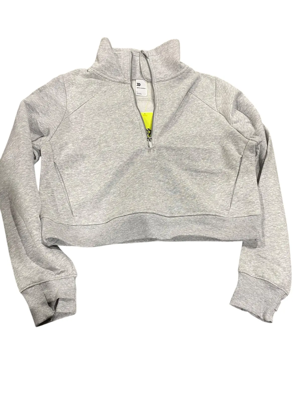Women's, All In Motion, Fleece, Half Zip, Pullover, Sweatshirt, Heathered Gray 2