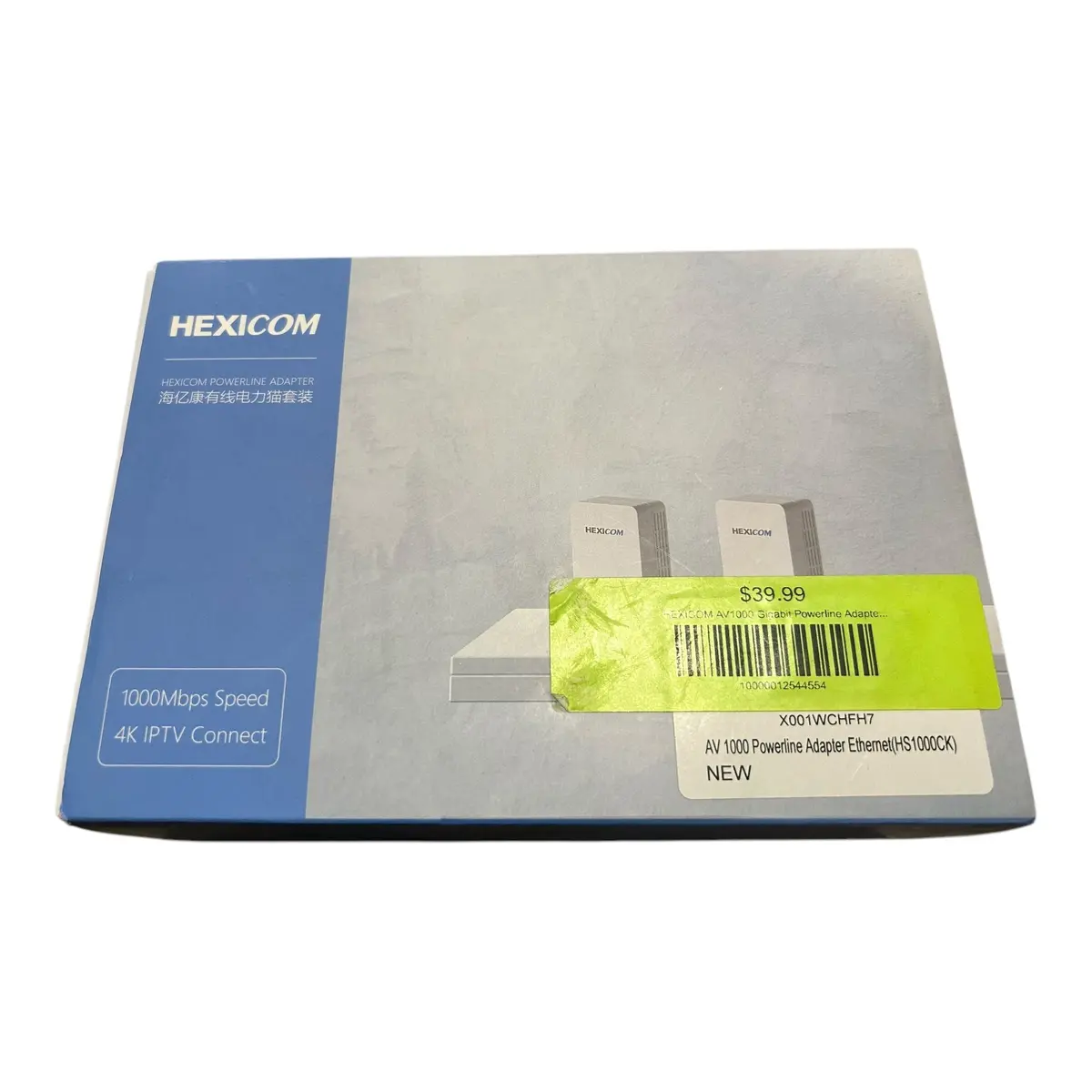 Hexicom, Av1000, Gigabit, Powerline Adapter, Hs1000ck 1