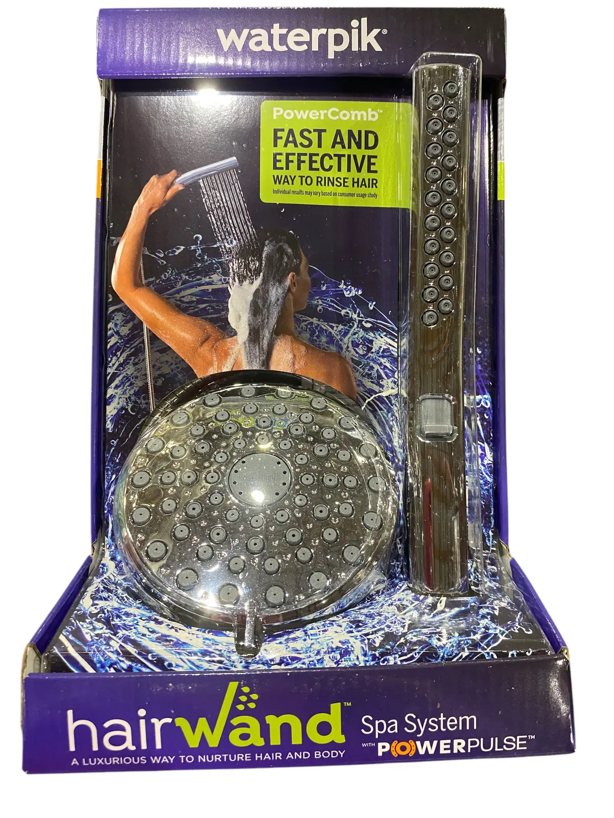 Waterpik, Hairwand, Showerhead, Handheld, Powerpulse, Massage, Chrome, Ybw933e 1
