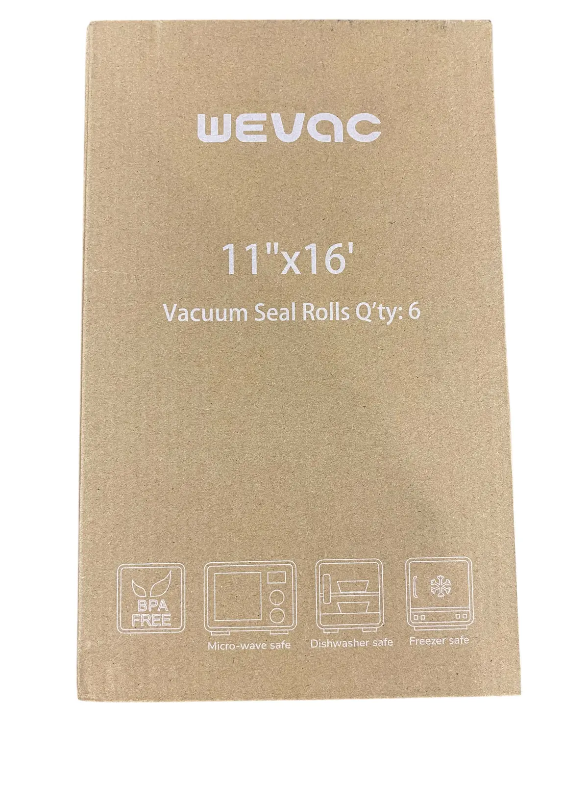Wevac, Vacuum Sealer Bags, 11X16', 6 Rolls, Bone Guards 1