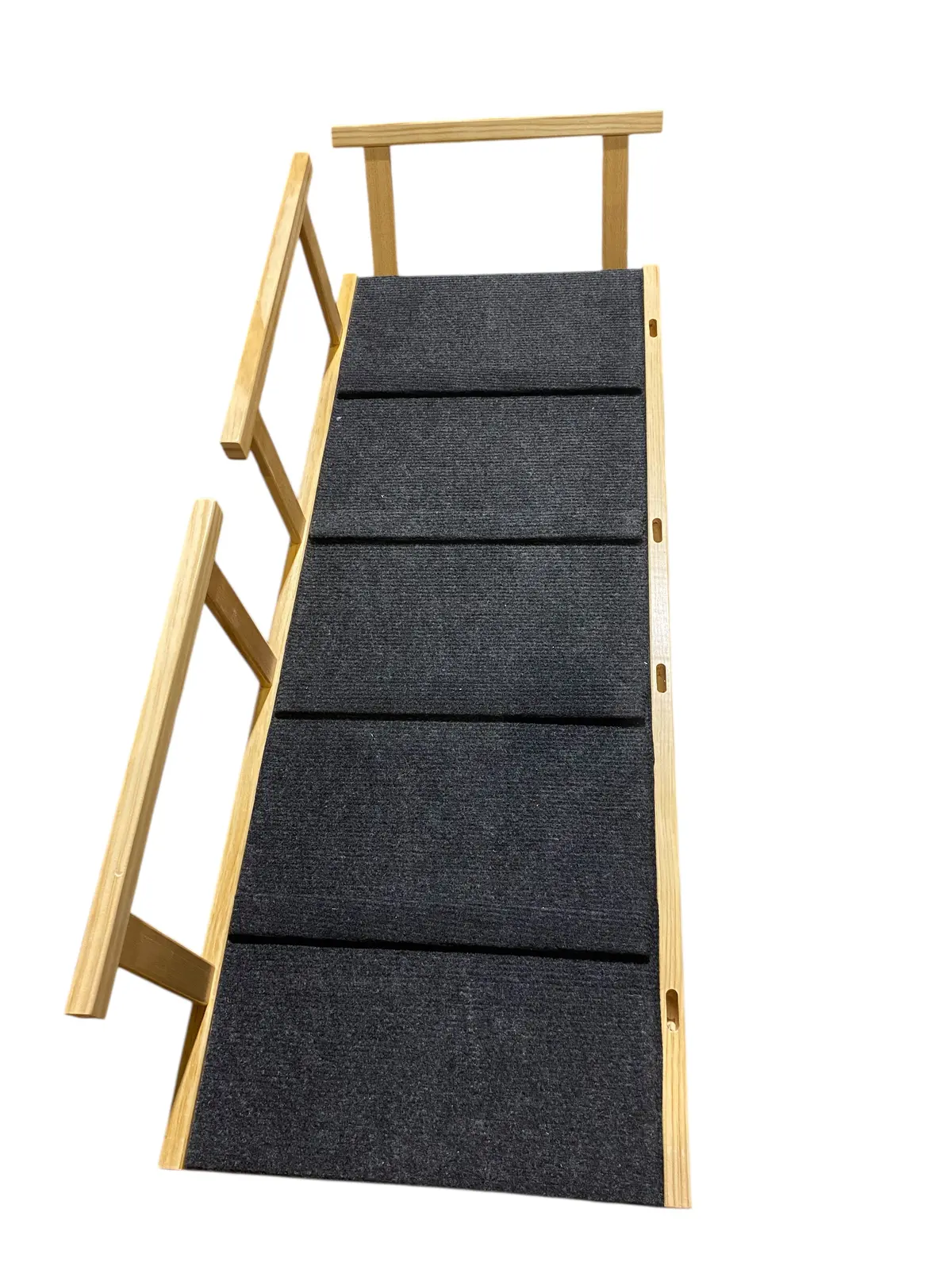 Pawhut, Dog Ramp, Adjustable Height, Foldable Stairs, Non-Slip, Small To Large Dogs 1