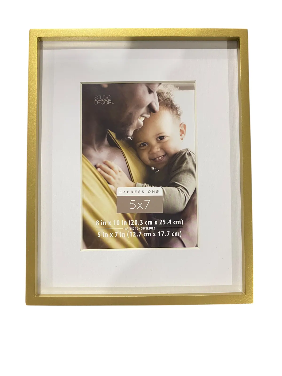 Studio Decor, Gold, Sydney, Photo Frame, Mat, 5"X7" 1