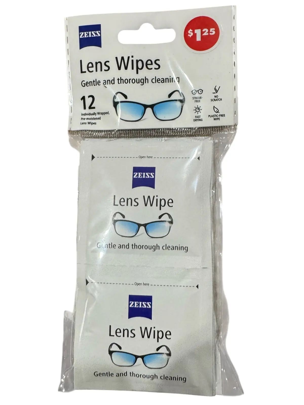 Zeiss, Lens Wipes, 12 Count (246501) 1