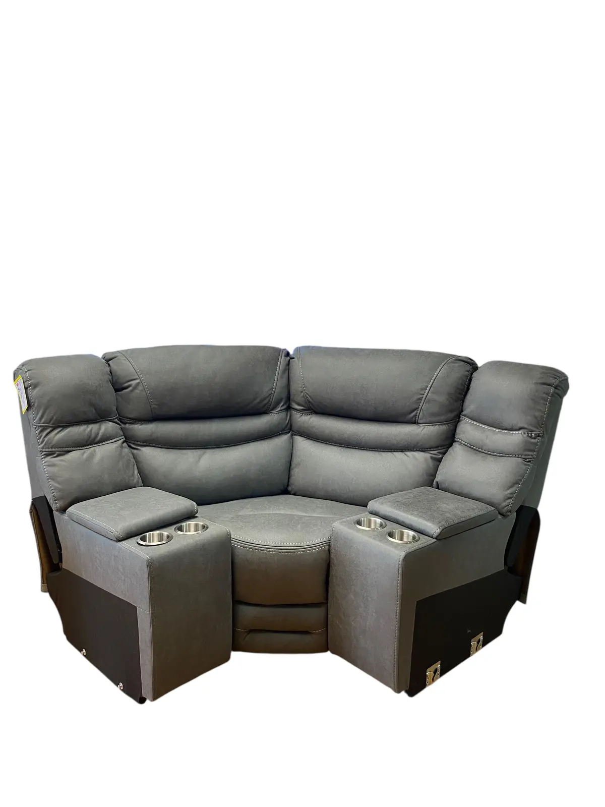 Lounge Wedge, Electric Consoles, Grey, Cloth, In Store Pickup Only 1