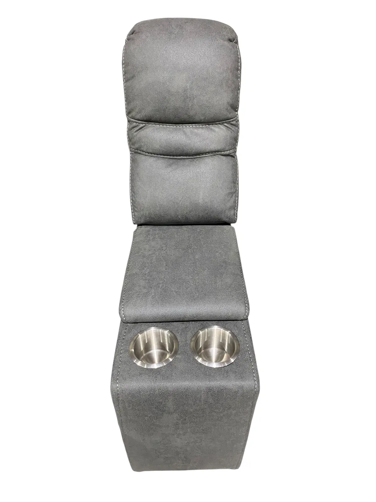 Lounge, Straight, Electric Sectional Console, Grey, Cloth, In Store Pickup Only 1