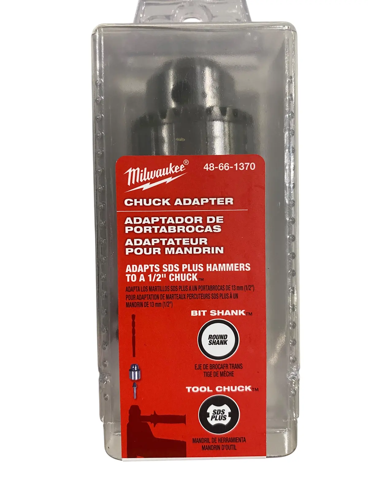 Milwaukee, Sds/Chuck Adapter Kit, 48-66-1370 1