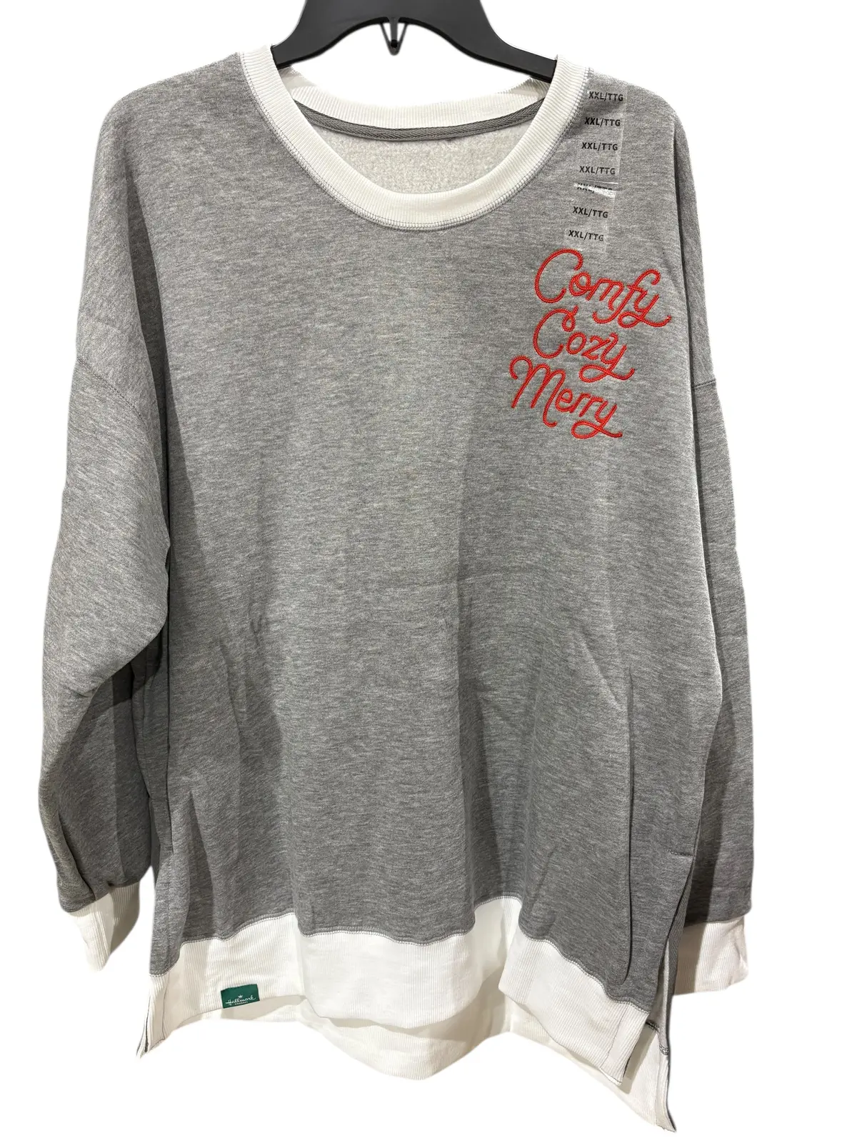 Hallmark Channel, Comfy, Cozy, Merry, Gray, Sweatshirt, Xxl 1