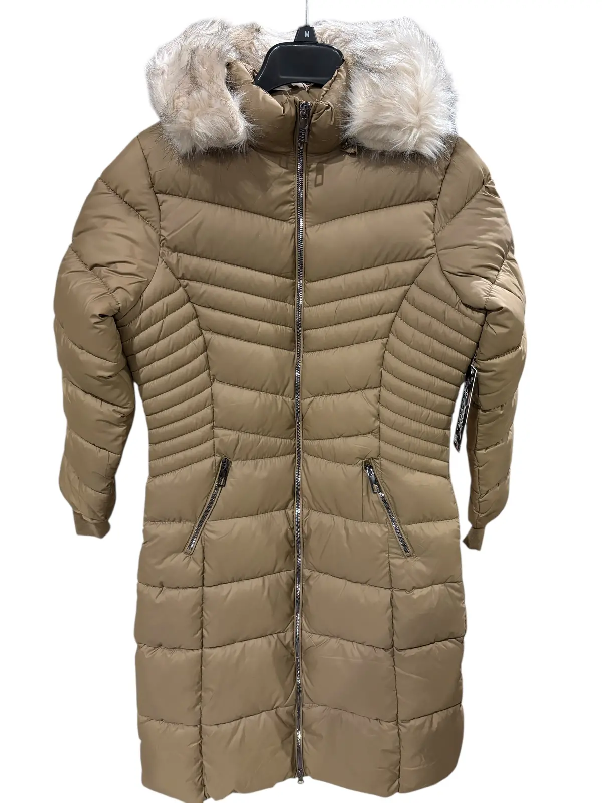 Special One, Women's, Premium Collection, Puffer Coat, Fur Hood, Brown 1