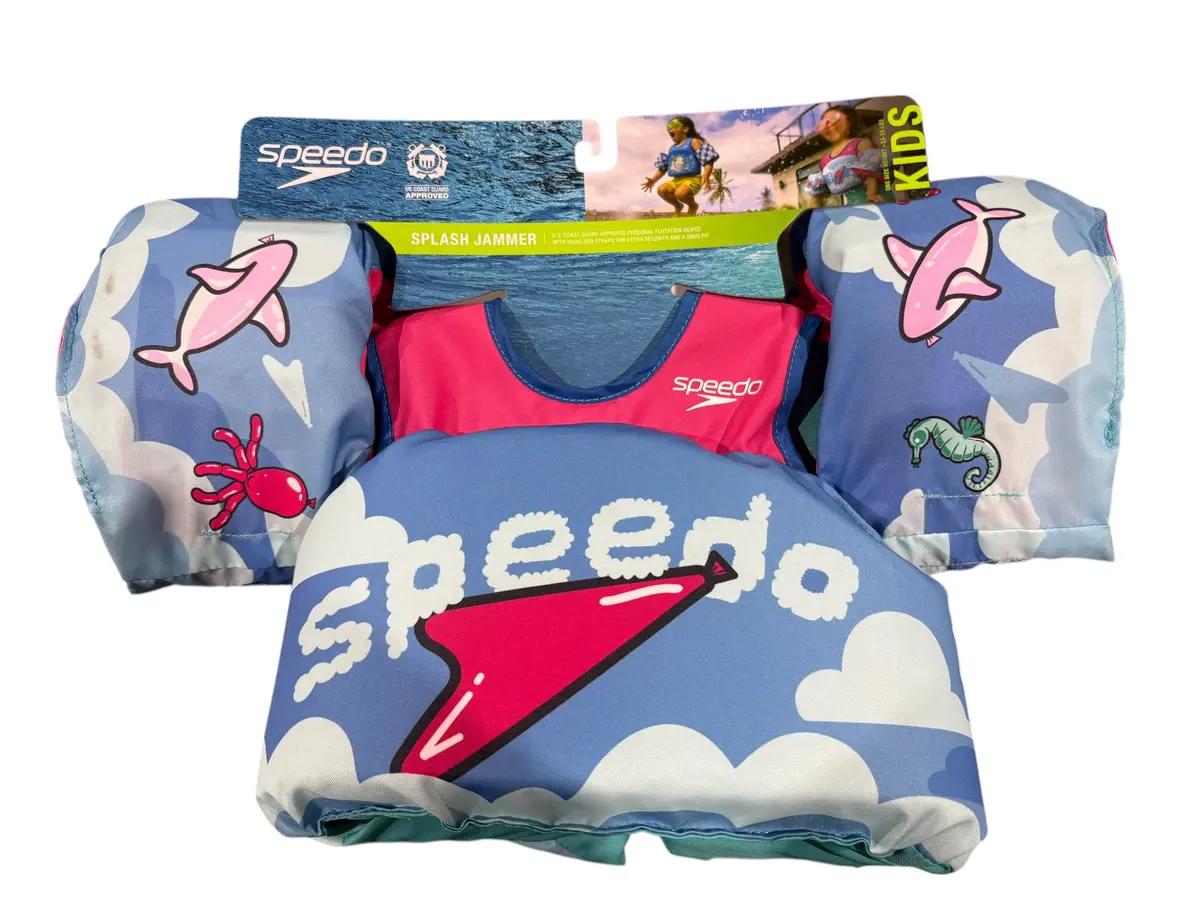 Speedo, Splash Jammer, Kids, Life Jacket Vest, 33-55 Lbs 1