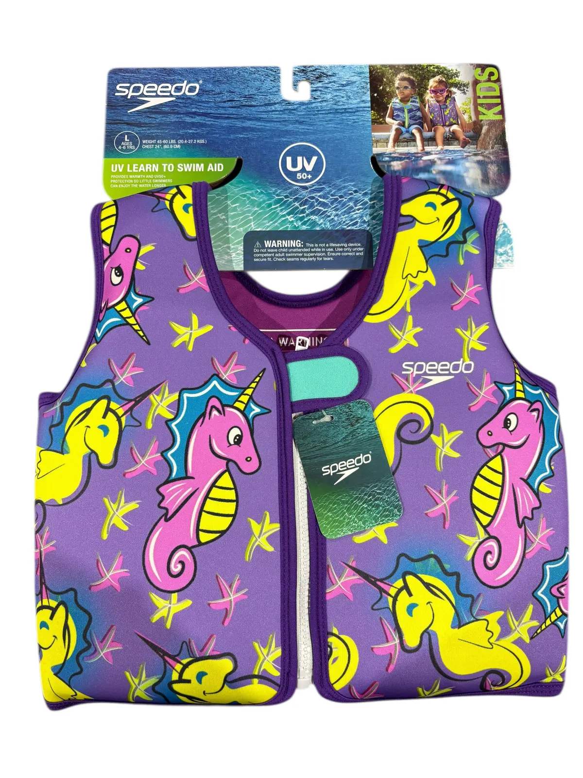Speedo, Kids, Learn To Swim, Life Vest, Large, 4-6 Years 1